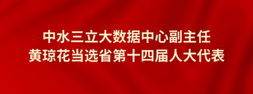 ?中水龙8国际大数据中心副主任黄琼花中选省第十四届人大代表